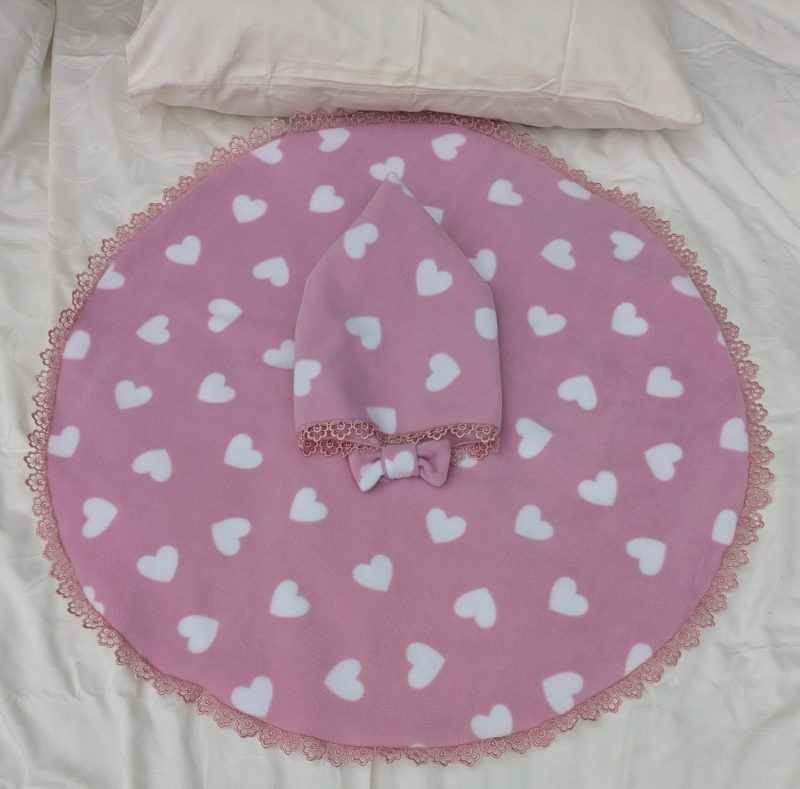 Girl's Handmade Pink Anti Pill Fleece Bedtime Cosy
