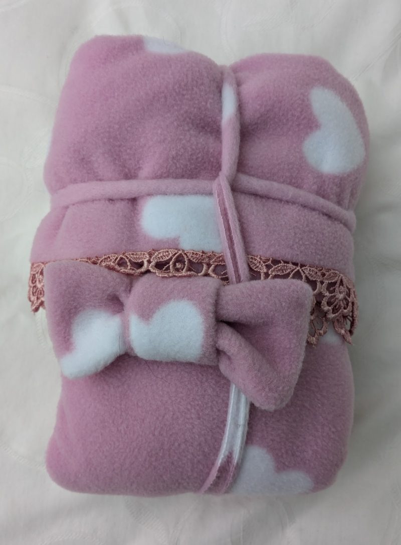 Girl's Handmade Pink Anti Pill Fleece Bedtime Cosy