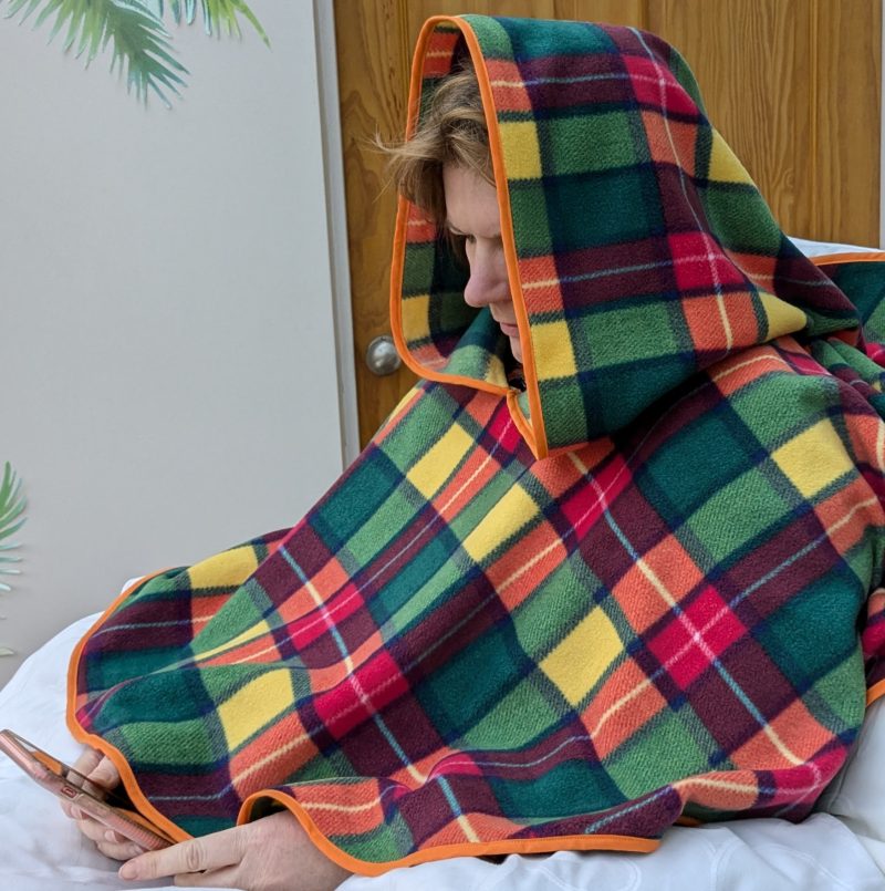 Handmade Multi Coloured Anti Pil Fleece Bedtime Cosy