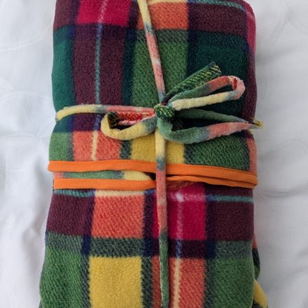 Handmade Multi Coloured Anti Pil Fleece Bedtime Cosy
