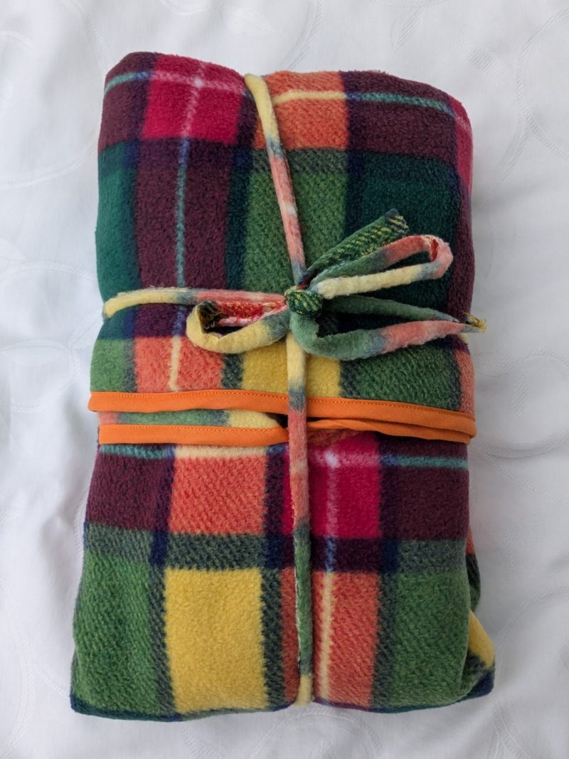 Handmade Multi Coloured Anti Pil Fleece Bedtime Cosy