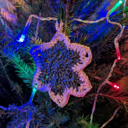Crochet Start Christmas Tree Decoration