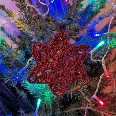 Crochet Start Christmas Tree Decoration