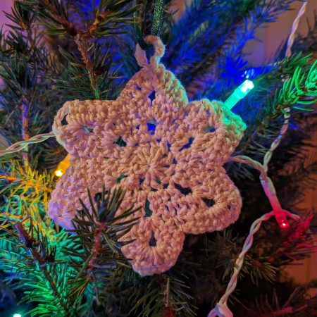 Crochet Start Christmas Tree Decoration