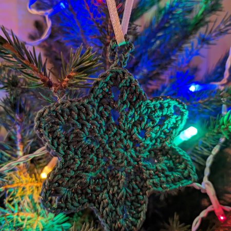 Crochet Start Christmas Tree Decoration