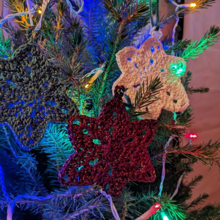Crochet Start Christmas Tree Decoration
