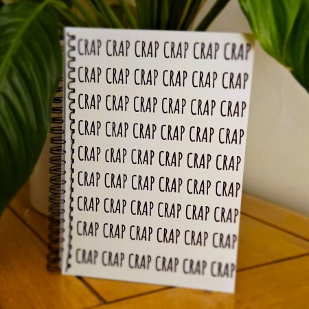 A5 ring bound funny notebook - Crap