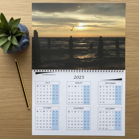 Large Seascape Photography Wall Calendar 2026 A3 Size Year At Glance
