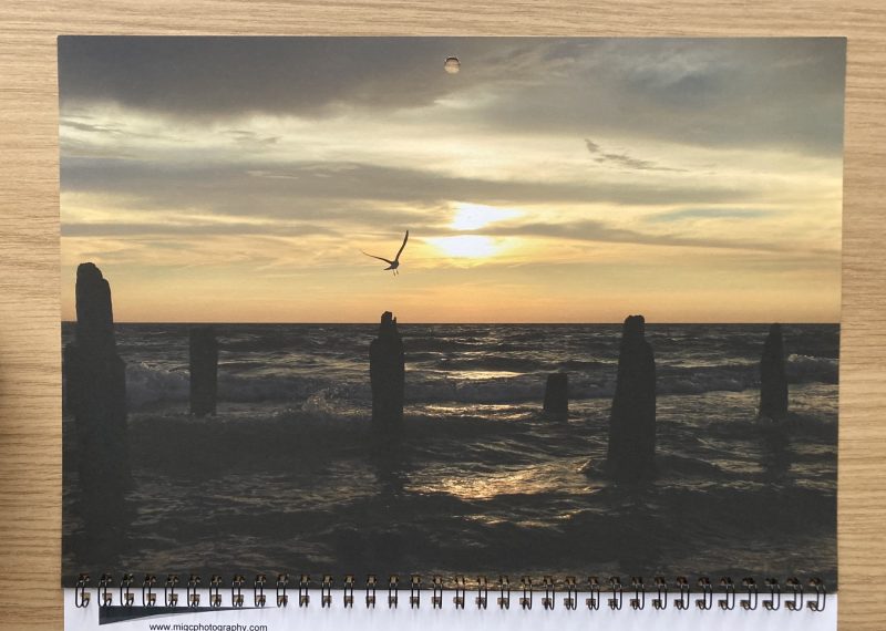 Large Seascape Photography Wall Calendar 2026 A3 Size Year At Glance
