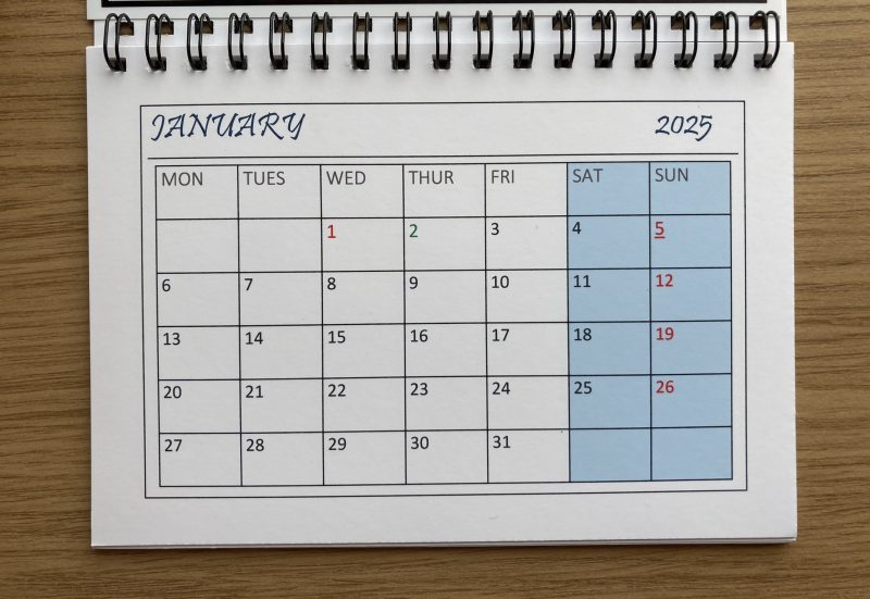 Personalised Magnetic Fridge Calendar 2026 | A6 & A5 Sizes Available