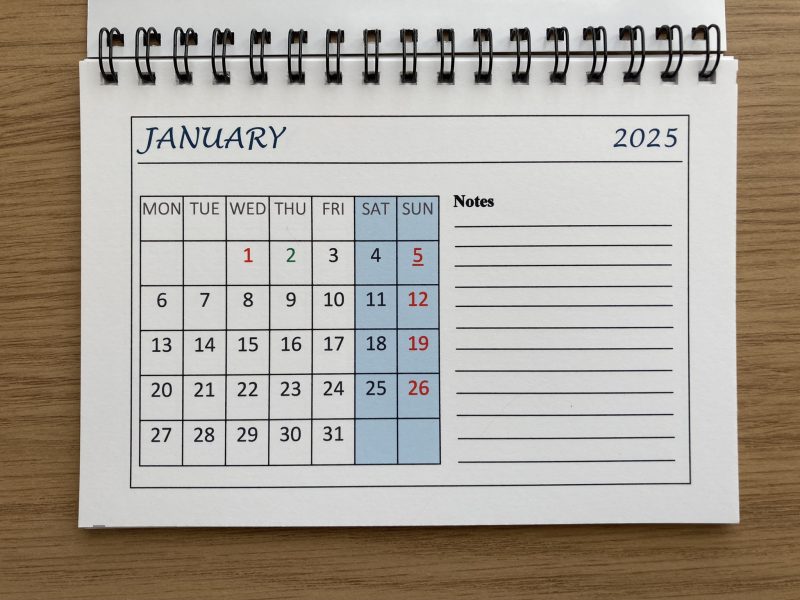 Personalised Magnetic Fridge Calendar 2026 | A6 & A5 Sizes Available