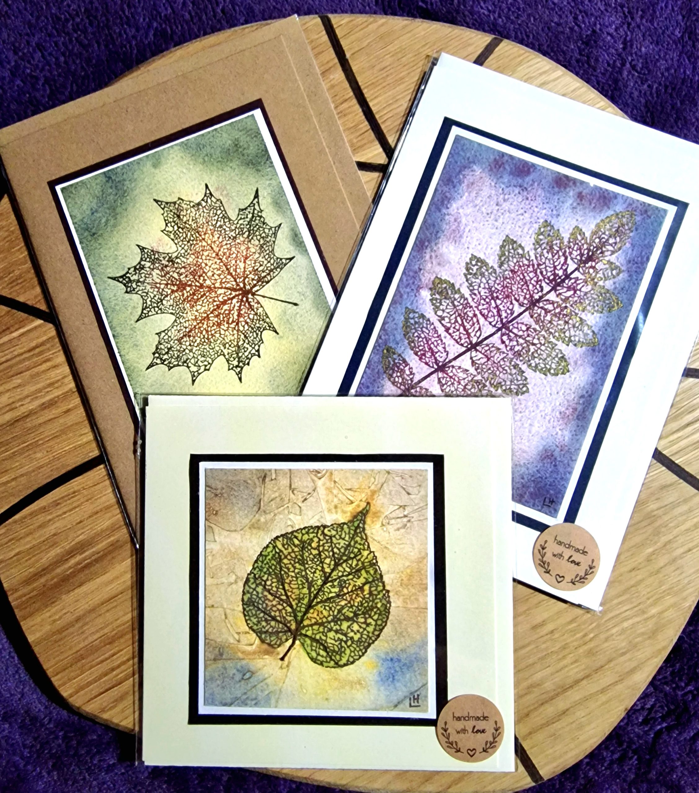 Set of 3 Leaf Cards