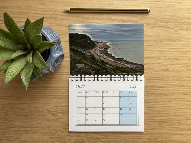 Magnetic Fridge Calendar 2026 With Seascape Design | A6 & A5 Sizes Available