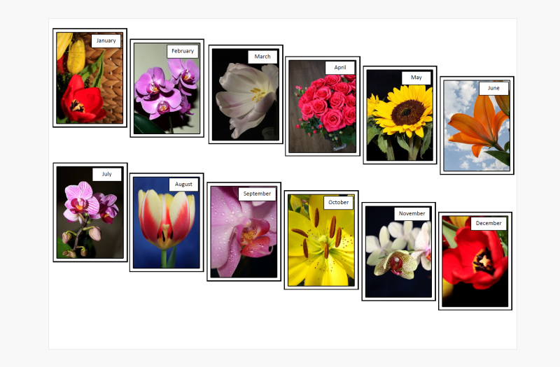 Personalised Photo Magnetic Fridge Calendar 2026 With Flowers | A6 & A5 Sizes Available (Copy)