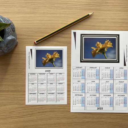 Magnetic Calendar For Fridge 2026 Floral Photography Design | A6 & A5 Sizes Available