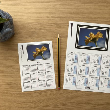 Magnetic Calendar For Fridge 2026 Floral Photography Design | A6 & A5 Sizes Available