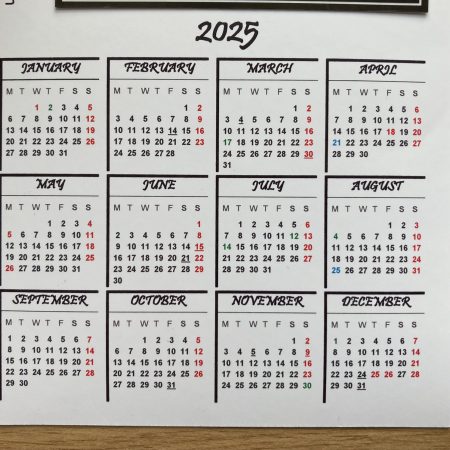 Magnetic Calendar For Fridge 2026 Floral Photography Design | A6 & A5 Sizes Available