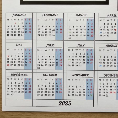 Magnetic Calendar For Fridge 2026 Floral Photography Design | A6 & A5 Sizes Available