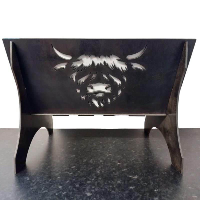 Highland Cow Collapsible Firepit