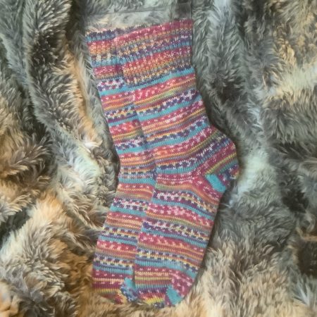 Hand crafted socks ( yarn design Thelma) Four different size ranges available