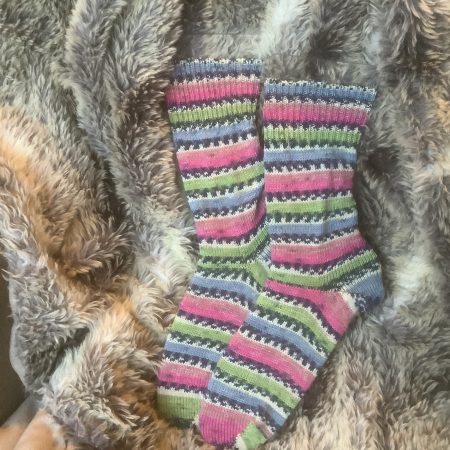 Hand crafted socks ( yarn design sunny) Four different size ranges available