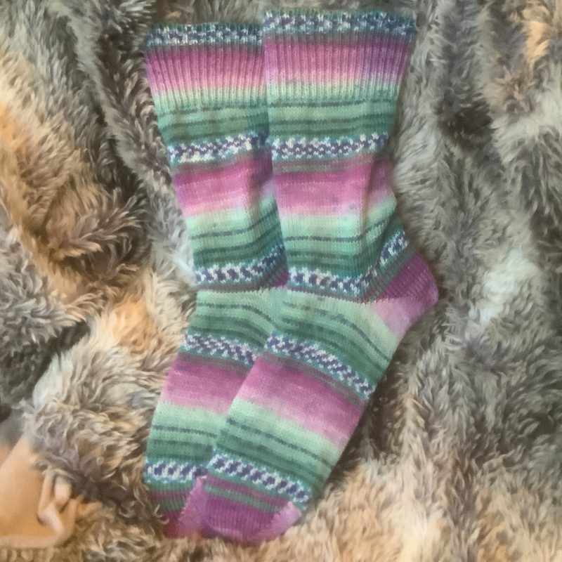 Hand crafted socks ( yarn design Katie) Four different size ranges available (Copy)