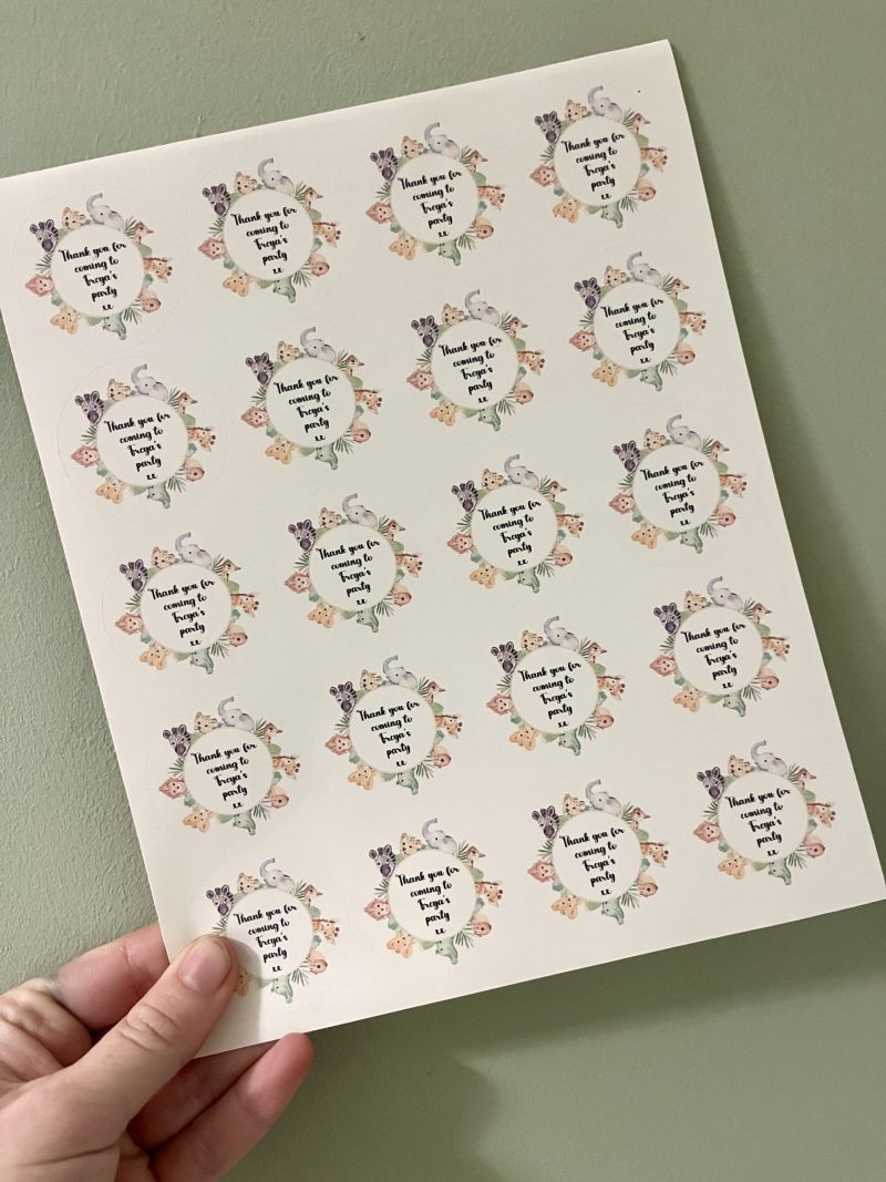 Jungle Animal Safari Stickers