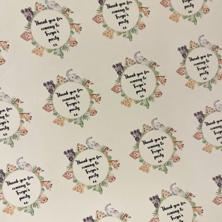 Jungle Animal Safari Stickers