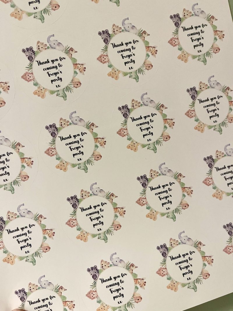 Jungle Animal Safari Stickers