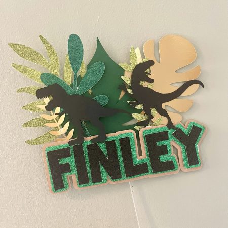 Dinosaur Jungle Cake Topper