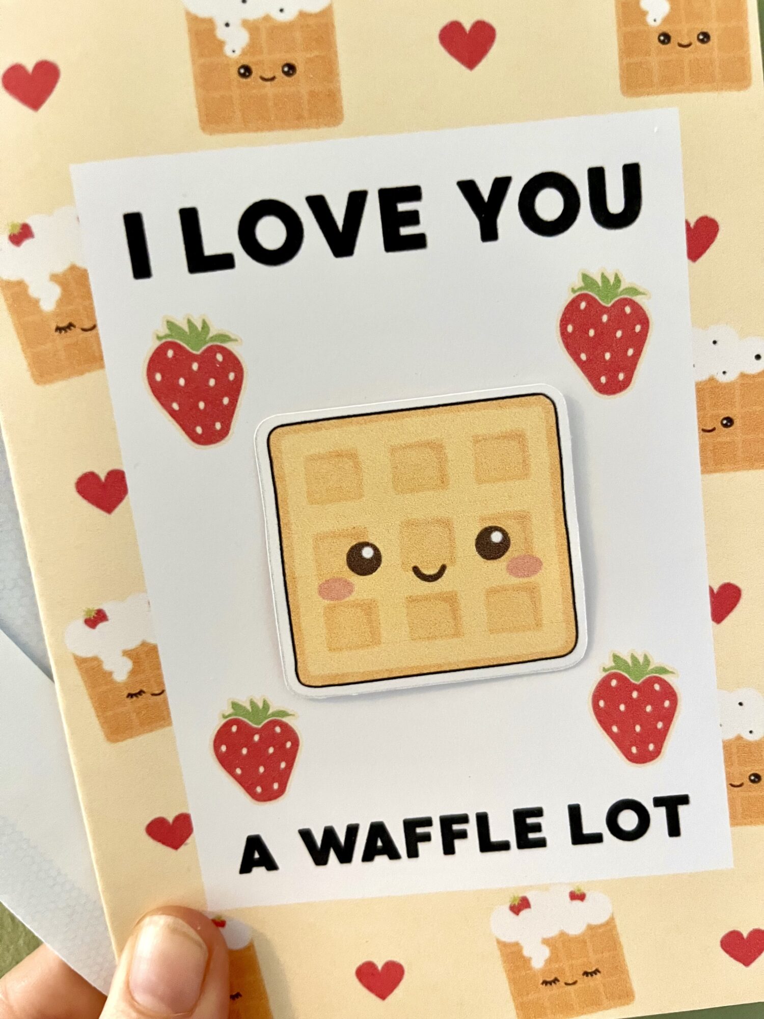 I Love You A Waffle Lot Card - Image 2