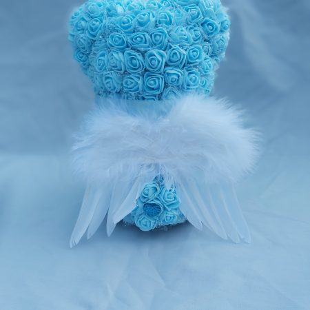 Personalised Angel memorial Rose bears| Angel keepsake bears |personalised gifts
