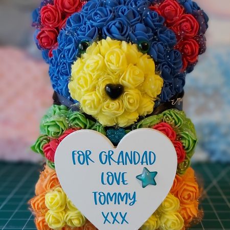 Personalised Angel memorial Rose bears| Angel keepsake bears |personalised gifts