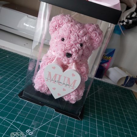Personalised Angel memorial Rose bears| Angel keepsake bears |personalised gifts