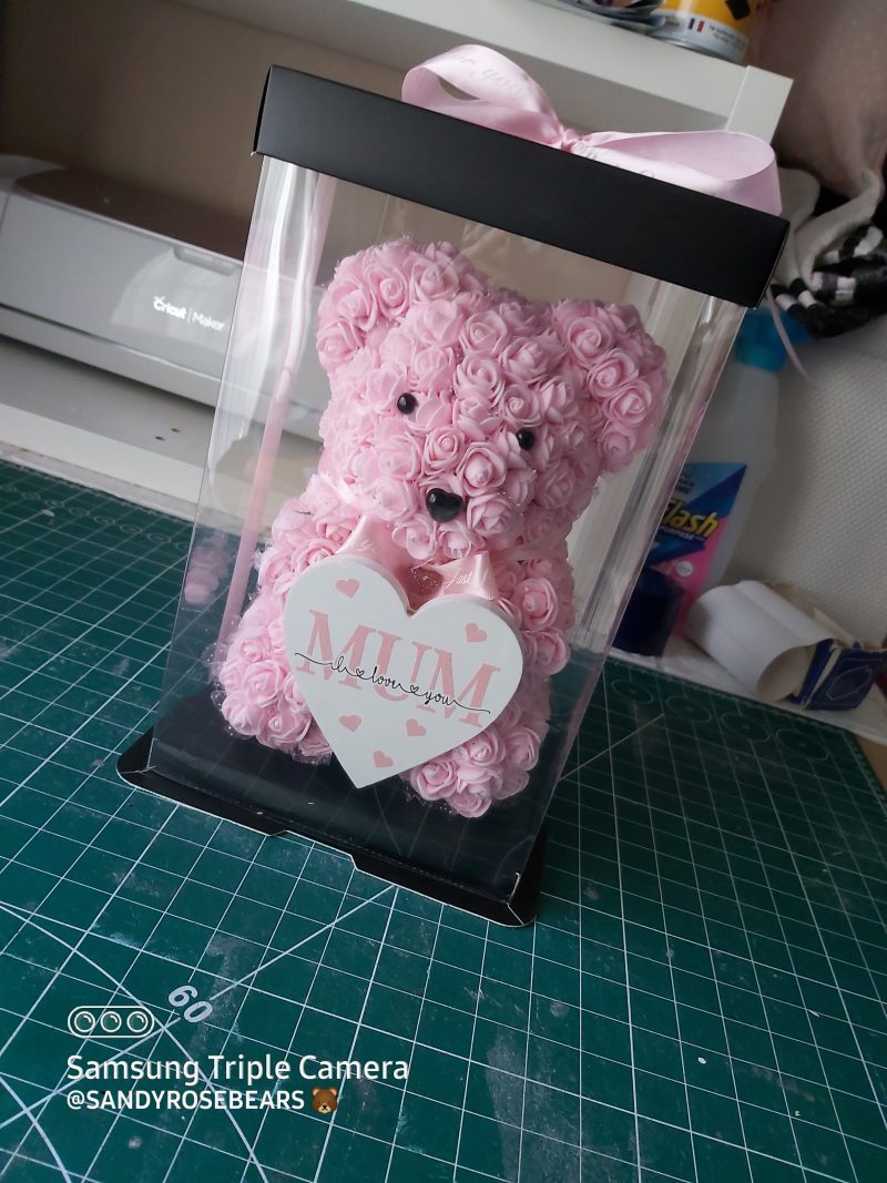 Personalised Angel memorial Rose bears| Angel keepsake bears |personalised gifts