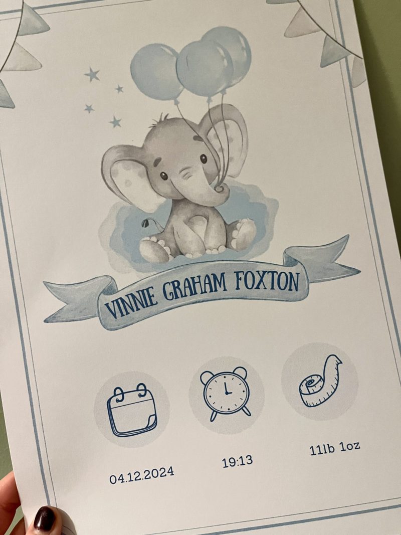 New Baby Print