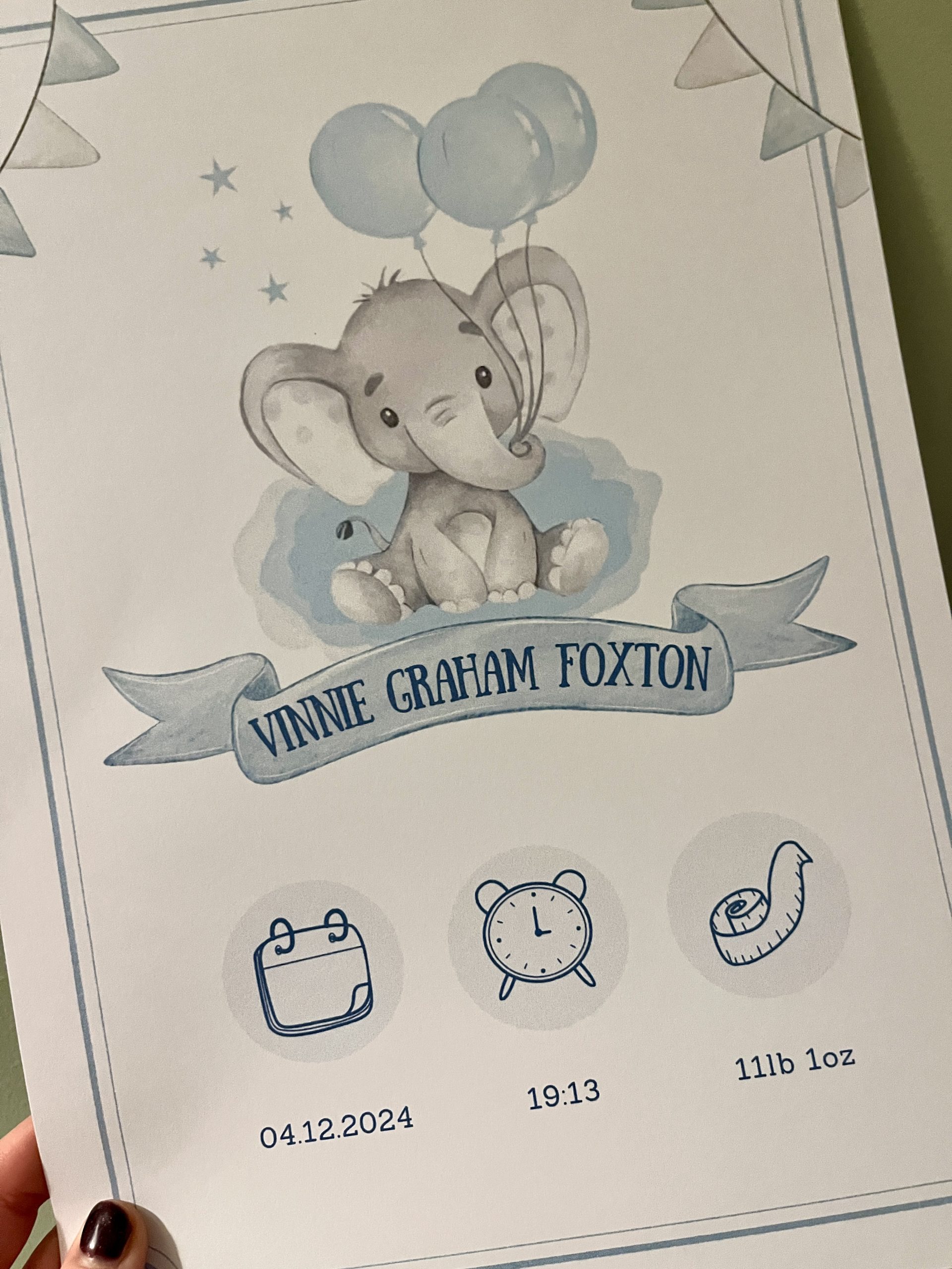 New Baby Print