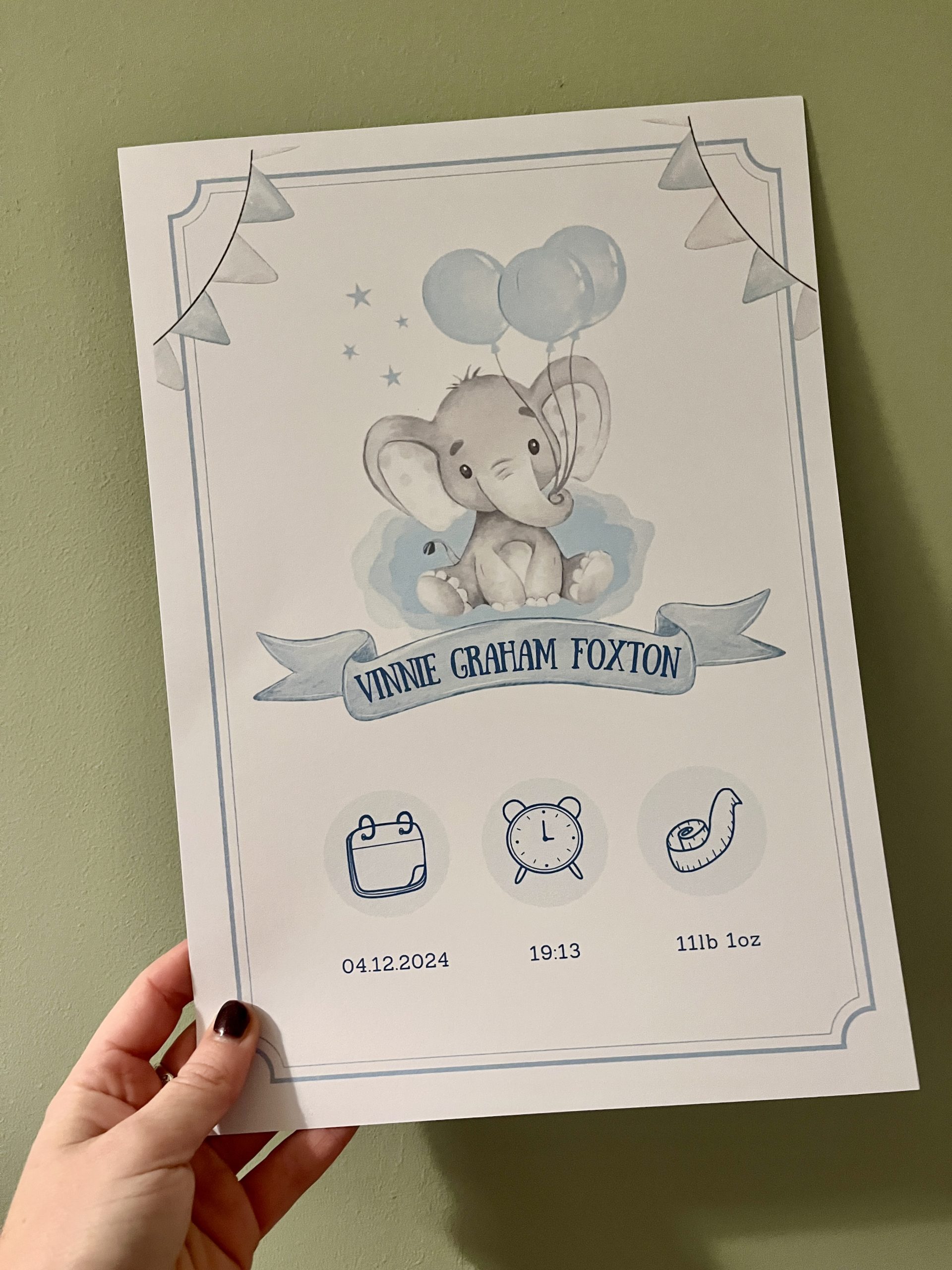 New Baby Print