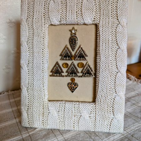Unique pictures made from pre loved jewellery and treasures.