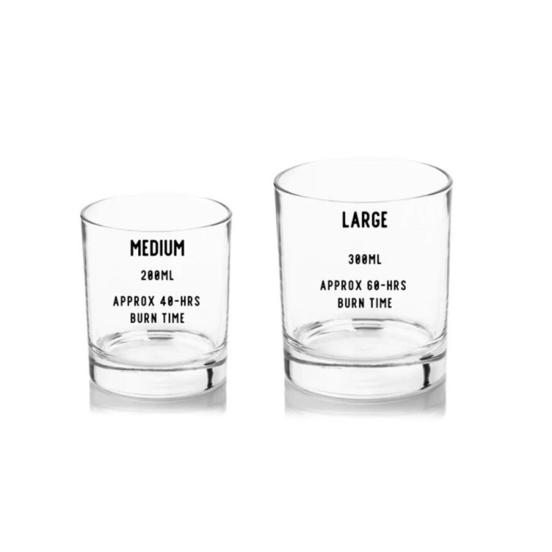 Artwork Soy Candle In Clear Glass Jar