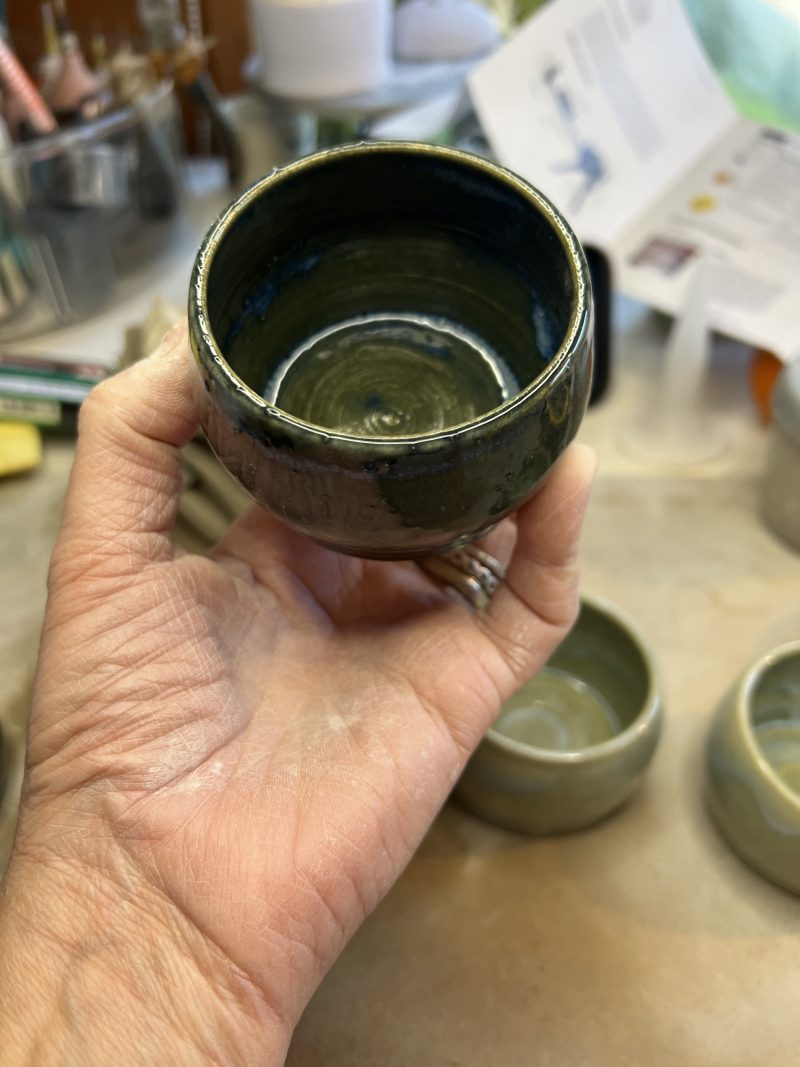 Hand crafted Stoneware Ramekins - LIGHT GREEN (Spanish Moss Glaze)