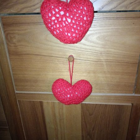 crocheted hearts - Image 2