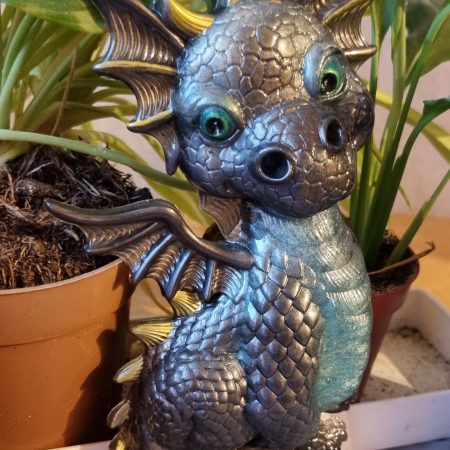 Resin dragon hanging frame or standing ornament 'Abigail'