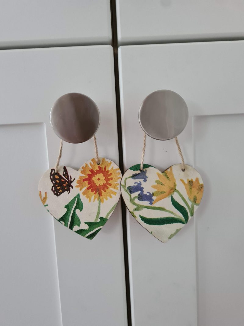 Choose 3 decoupage hanging decorations great value