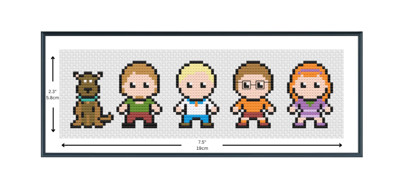 Cross Stitch Kit: Scooby Doo - Easy Cross Stitch Kit for Beginners