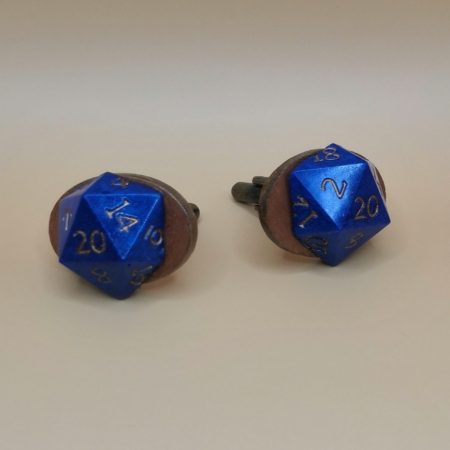 Nat20 Cufflinks | d20 charm | TTRPG - Image 2