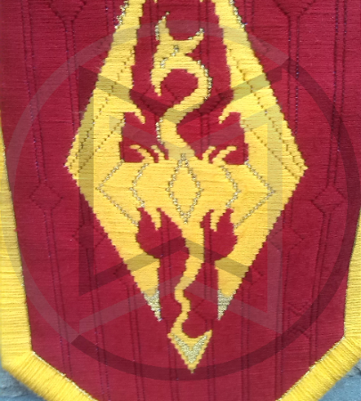 Draco Imperatoria - embroidered banner | hand-made | tapestry
