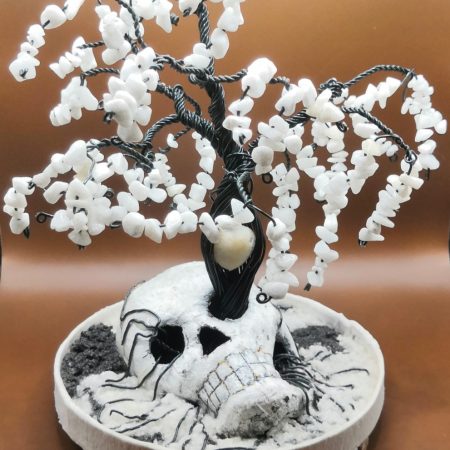Life, Through Death I See - handmade wire bonsai tree sculpture