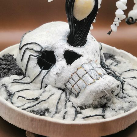 Life, Through Death I See - handmade wire bonsai tree sculpture