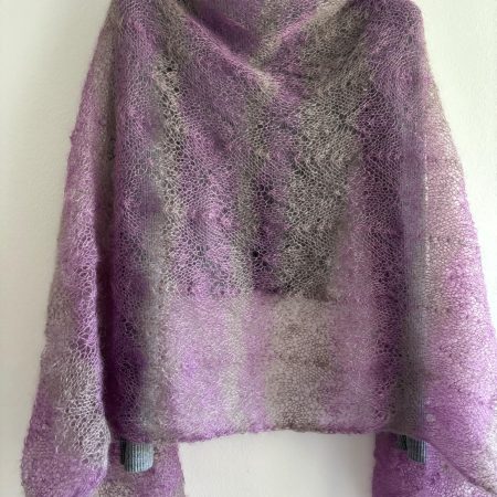 Shawl made of soft delicate mohair